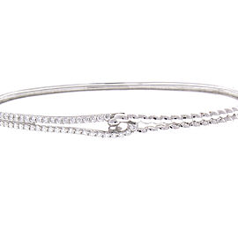 0.71 Carat Total Diamond Bracelet in 18 Karat White Gold