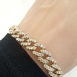 14k white gold diamond bracelet