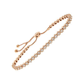 Heritage Gem Studio 2.01 Carat Total Diamond Adjustable Bracelet in 14 Karat Rose Gold