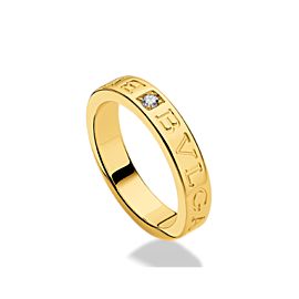 Bvlgari Bulgari 18K Yellow Gold and Diamond Band Ring AN854462