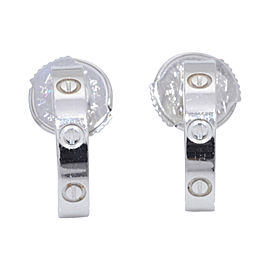 Cartier 18K White Gold Love Earrings