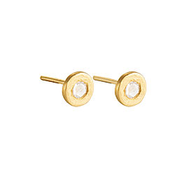 Yossi Harari Jewelry Roxanne 24k Gold Rose-Cut Diamond Mica Stud Earrings