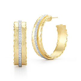 I.Reiss 14K Yellow Gold 0.4 Diamond Earrings