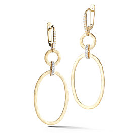 I.Reiss 14K Yellow Gold 0.2 Diamond Earrings