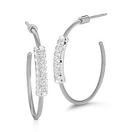 I.Reiss 14K White Gold 0.2 Diamond Earrings