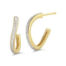 I.Reiss 14K Yellow Gold 0.3 Diamond Earrings