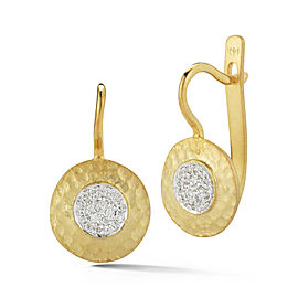 I.Reiss 14K Yellow Gold 0.2 Diamond Earrings