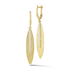 I.Reiss 14K Yellow Gold 0.2 Diamond Earrings