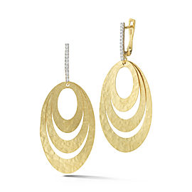 I.Reiss 14K Yellow Gold 0.15 Diamond Earrings