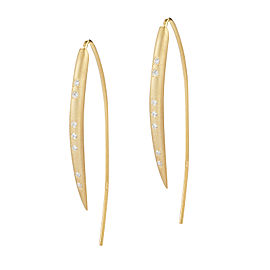 I.Reiss 14K Yellow Gold 0.14 Diamond Earrings