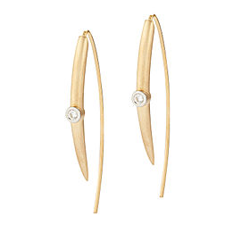 I.Reiss 14K Yellow Gold 0.1 Diamond Earrings