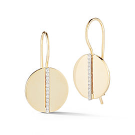 I.Reiss 14K Yellow Gold 0.14 Diamond Earrings