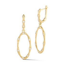 I.Reiss 14K Yellow Gold 0.36 Diamond Earrings