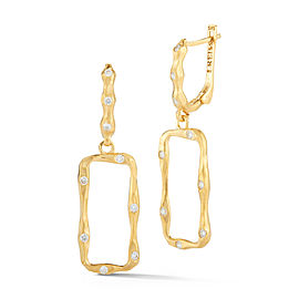 I.Reiss 14K Yellow Gold 0.34 Diamond Earrings