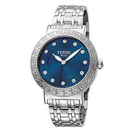 Ferre Milano Dk BLue Silver Stainless Steel FM1L041M0171 Watch