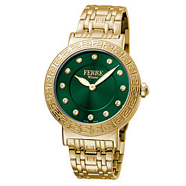 Ferre Milano Dk Green Gold Stainless Steel FM1L041M0191 Watch