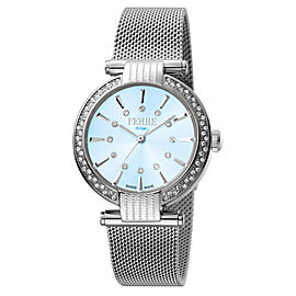 Ferre Milano L. Blue Silver Mesh SSMESH FM1L096M0051 Watch