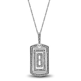 Luv Eclipse 925 Sterling Silver 0.43ct Diamond Pendant