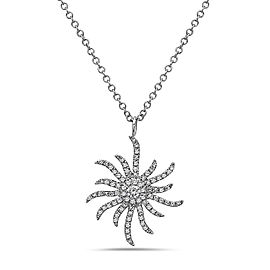 Crush & Fancy Halle 14k White Gold 0.25ctw. Diamond Necklace