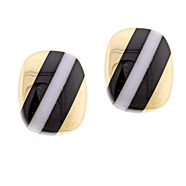 Asch Grossbardt Hardstone Striped Earrings