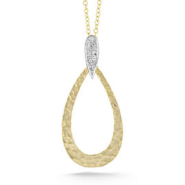 I.Reiss 14K Yellow Gold 0.1 Diamond Necklace