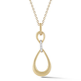 I.Reiss 14K Yellow Gold 0.07 Diamond Necklace