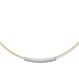 I.Reiss 14K Yellow Gold 0.2 Diamond Necklace