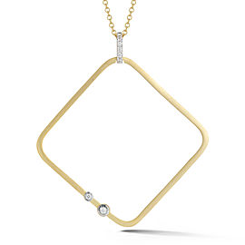 I.Reiss 14K Yellow Gold 0.1 Diamond Necklace