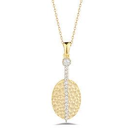 I.Reiss 14K Yellow Gold 0.13 Diamond Necklace