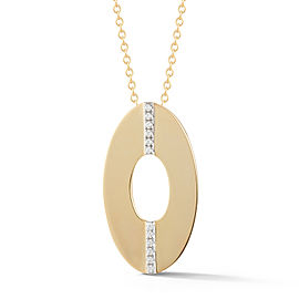 I.Reiss 14K Yellow Gold 0.07 Diamond Necklace