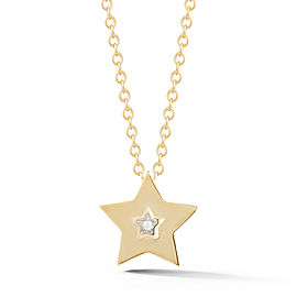 I.Reiss 14K Yellow Gold 0.01 Diamond Necklace