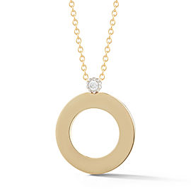 I.Reiss 14K Yellow Gold 0.05 Diamond Necklace