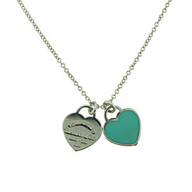 Double Tag Heart Pendant