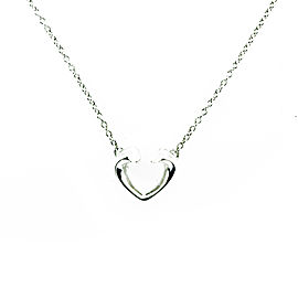 Tiffany & Co. Paloma's Tenderness Open Heart Pendant Necklace