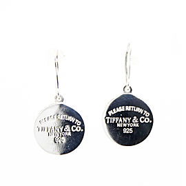 Tiffany & Co. "Please Return To Tiffany" Round Tag Earrings