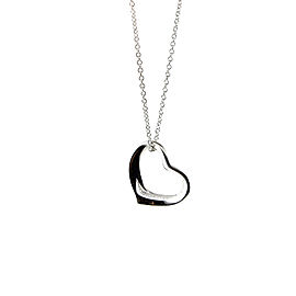 Tiffany & Co. Peretti Open Heart Pendant Small Necklace