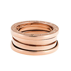 Bulgari Rose Gold 3 Band "B.Zero 1" Ring 5.5