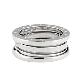 Bulgari White Gold 3 Band "B.Zero 1" Ring 5.5