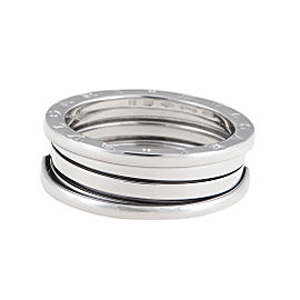 Bulgari White Gold 3 Band "B.Zero 1" Ring 11