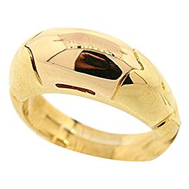 Bulgari 18k Yellow Gold Rare Rose Wedding Heavy Band Ring