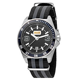 Just Cavalli Men's Sport Black Dial .Nylon Watch