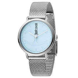 Just Cavalli Women's CFC Blue Dial Stainless Steel Watch