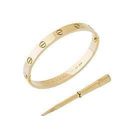 Cartier Love Bracelet Yellow Gold Old Screw size 16 with screwdriver and Papers