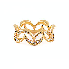 Jado Crown Sunshine Duo 18k Yellow Gold Diamonds Ring