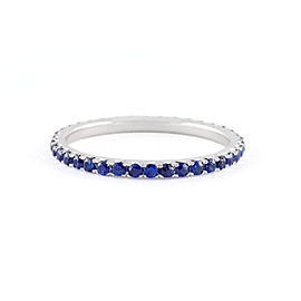 Jado Crown Luminosity Sapphire Eternity Ring 18k White Gold Ring