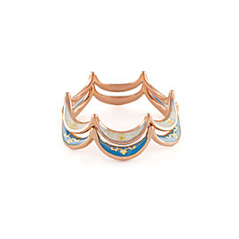 Jado Crown Flora Float 18k Rose Gold Ring