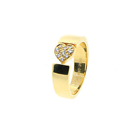 Piaget 18K YG Diamond Small Heart Ring