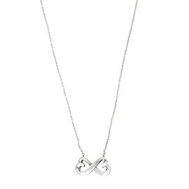 Tiffany & Co. Paloma Piccaso Sterling Silver Double Loving Heart Pendant Necklace