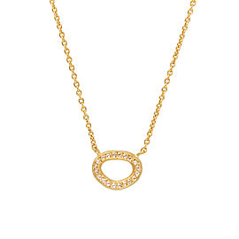 Yossi Harari Jewelry Roxanne 24k Gold Pave Diamond Melissa Necklace