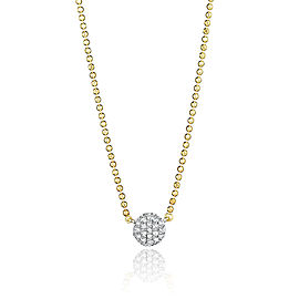 Yellow Gold Micro Infinity Necklace